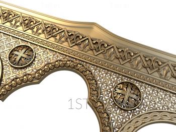 Church panel (PC_0146) 3D model for CNC machine